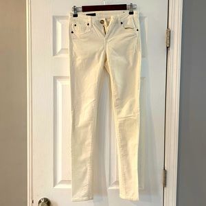 White corduroy pants